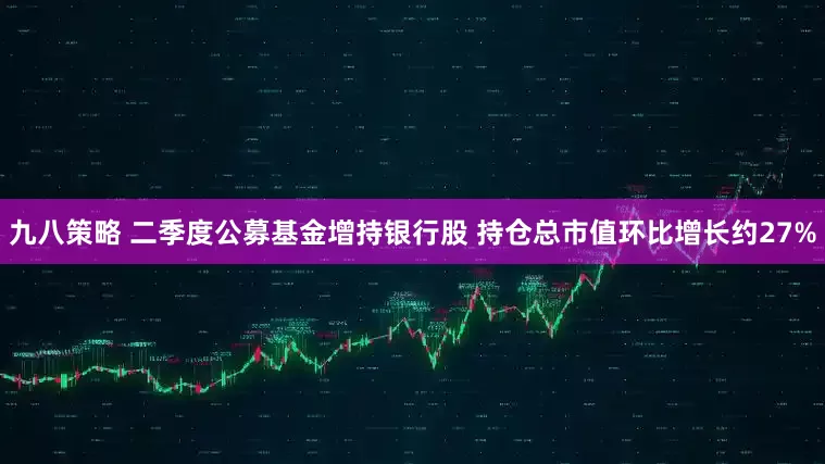 九八策略 二季度公募基金增持银行股 持仓总市值环比增长约27%